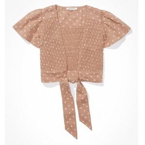 American Eagle Crop Blouse